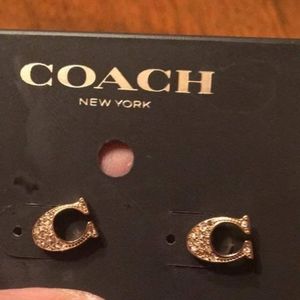 Coach earings still TAGS on